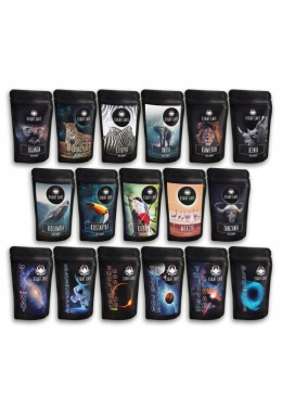 Zestaw próbek 17 kaw mielonych świata x 50G